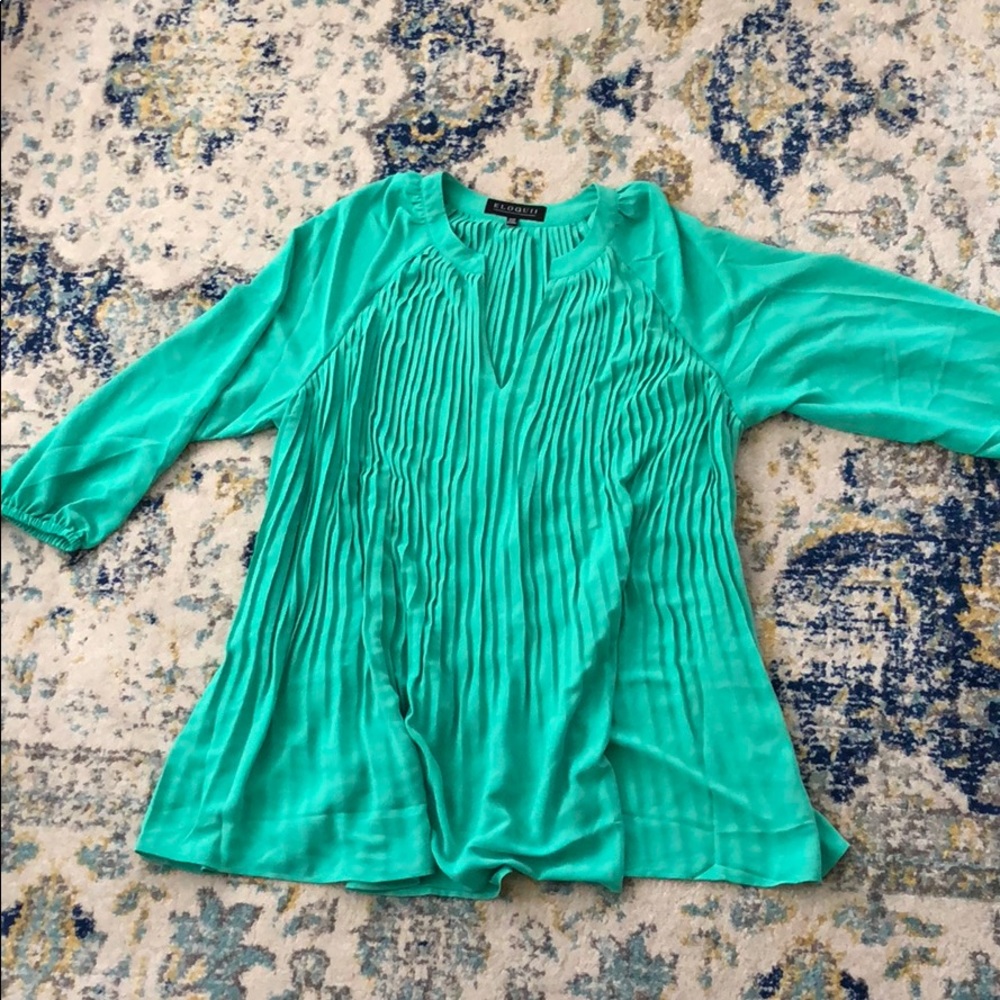 Eloquii pleat blouse 14/16